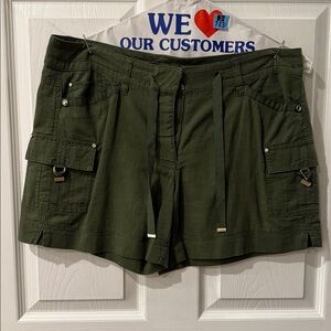 White House Black Market Olive Green Cargo Shorts
